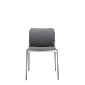 Audrey Soft Polished (2 Chairs) Side/Dining Kartell No Arms / Grey 