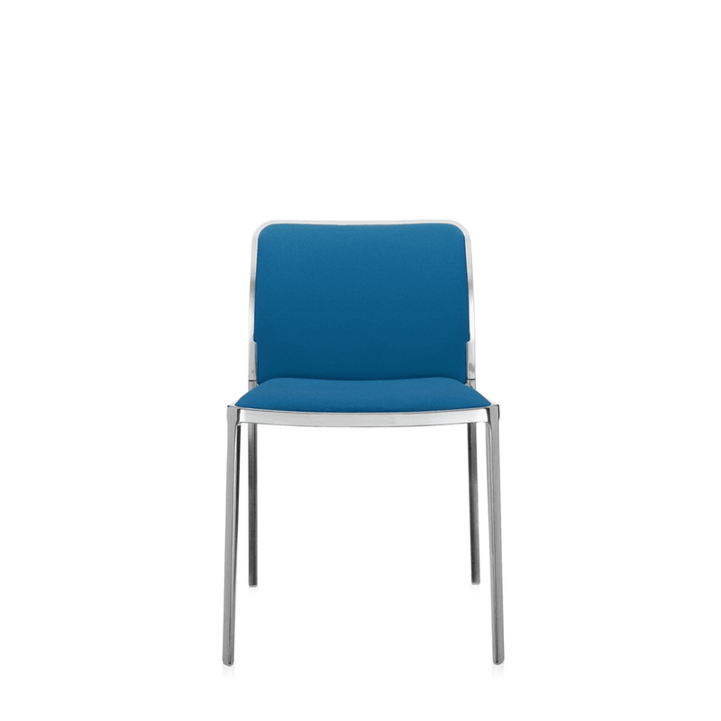 Audrey Soft Polished (2 Chairs) Side/Dining Kartell No Arms / Teal 
