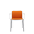 Audrey Soft Polished (2 Chairs) Side/Dining Kartell With Arms / Orange 