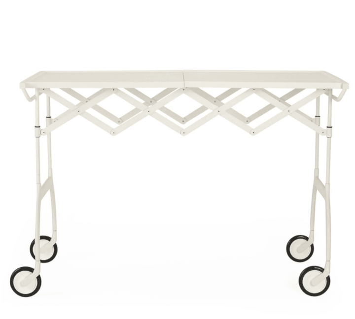 Battista Folding Table Carts / Trolleys Kartell Matte White 