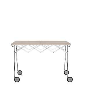 Battista Folding Table Carts / Trolleys Kartell Metal Cream 