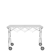 Battista Folding Table Carts / Trolleys Kartell Metal White 