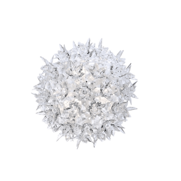 Bloom Ceiling/Wall Lamp wall / ceiling lamps Kartell Small: CW2 Transparent Crystal 