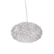 Bloom Round Suspension Lamp hanging lamps Kartell Medium - Transparent Crystal 