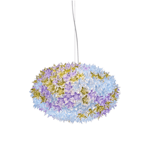 Bloom Round Suspension Lamp hanging lamps Kartell Medium - Transparent Lavender 