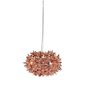 Bloom Round Suspension Lamp hanging lamps Kartell Small - Metallic Gold/Bronze/Copper 