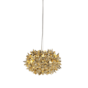 Bloom Round Suspension Lamp hanging lamps Kartell Small - Metallic Gold 
