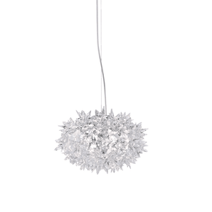 Bloom Round Suspension Lamp hanging lamps Kartell Small - Transparent Crystal 