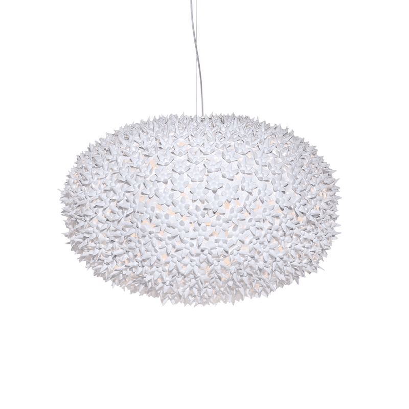 Bloom Round Suspension Lamp hanging lamps Kartell X-Large - Glossy White 