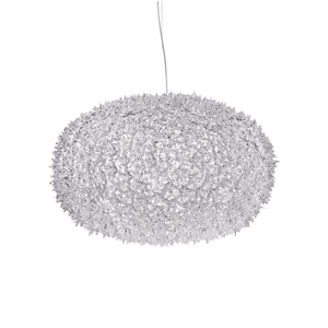 Bloom Round Suspension Lamp hanging lamps Kartell X-Large - Transparent Crystal 