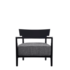 Cara Fancy Lounge Chair lounge chair Kartell Black Black-Beige 