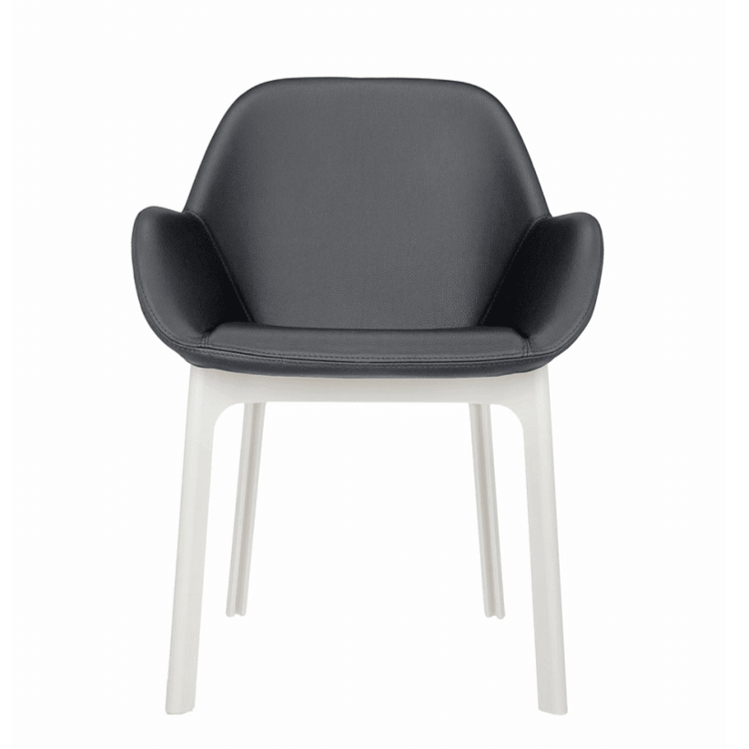 Clap Chair PVC Chairs Kartell Dark Grey White 