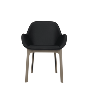 Clap Chair PVC Chairs Kartell Glossy Black Taupe 