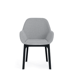 Clap Embossed Fabric Armchair Chairs Kartell Black/Grey 