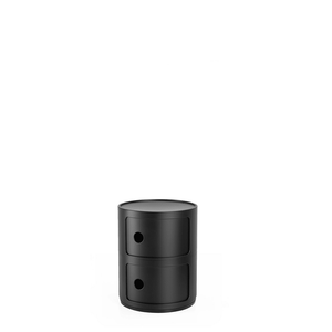 Componibili Recycled Accessories Kartell 2 Elements Matte Black 