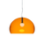 Fly Suspension Lamp hanging lamps Kartell Large - Transparent Orange 