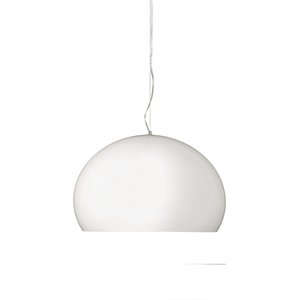 Fly Suspension Lamp hanging lamps Kartell Medium - Glossy White 