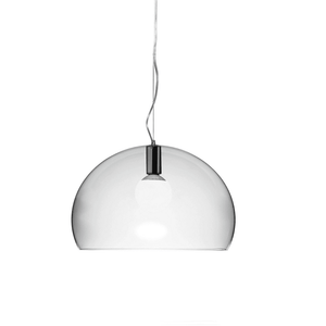 Fly Suspension Lamp hanging lamps Kartell Medium - Transparent Crystal 