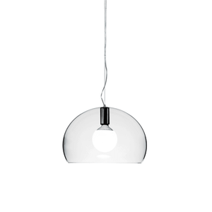 Fly Suspension Lamp hanging lamps Kartell Small - Transparent Crystal 