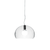 Fly Suspension Lamp hanging lamps Kartell Small - Transparent Crystal 