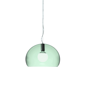 Fly Suspension Lamp hanging lamps Kartell Small - Transparent Sage Green 