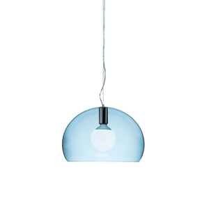 Fly Suspension Lamp hanging lamps Kartell Small - Transparent Sky Blue 