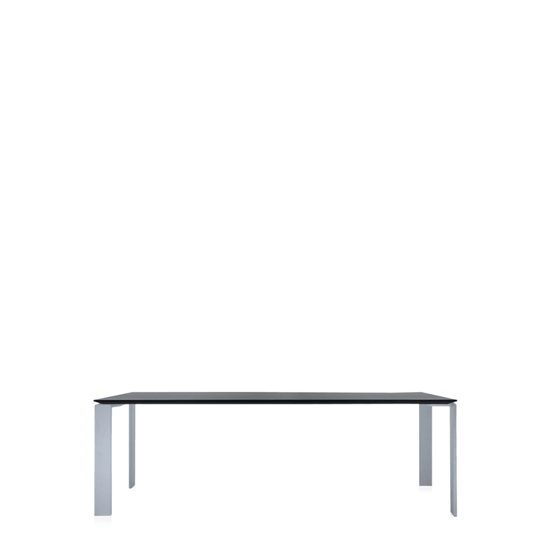 Four Table Tables kartell Large Black/Aluminum 