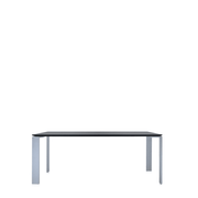 Four Table Tables kartell Medium Black/Aluminum 