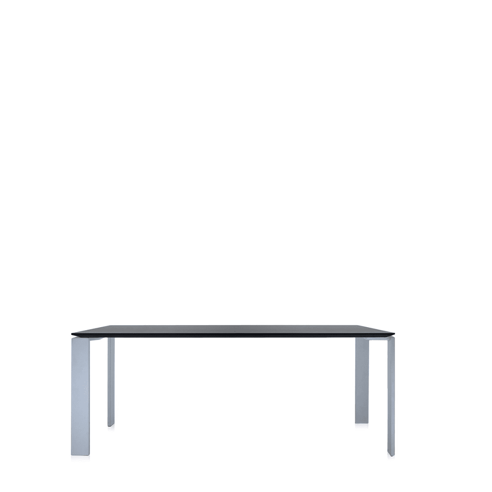 Four Table Tables kartell Small Black/Aluminum 