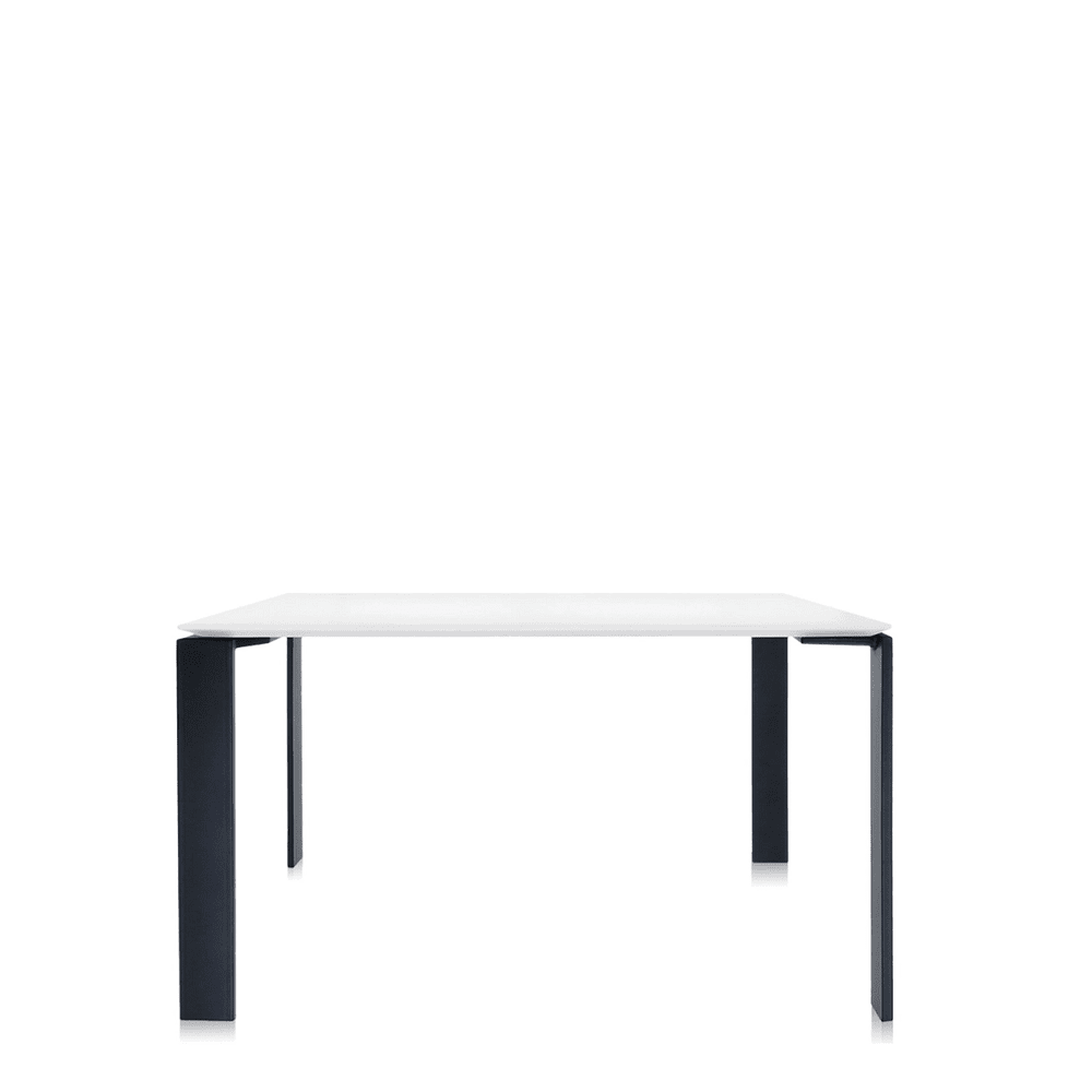 Four Table Square Tables Kartell White/Black 