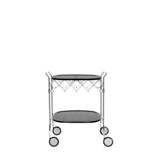 Gastone Folding Trolley Carts / Trolleys Kartell Chrome Black 