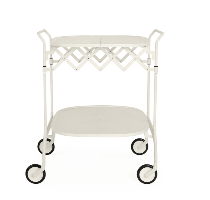 Gastone Folding Trolley Carts / Trolleys Kartell Matte White 