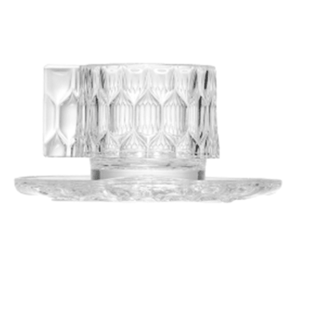 Jellies Espresso Cup &amp; Saucer - Set of 4 Kartell Crystal 