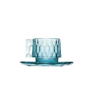 Jellies Espresso Cup & Saucer - Set of 4 Kartell Light Blue 