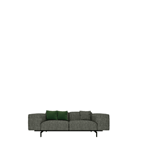Largo Sofa Sofa Kartell 2 Seater Gubbio/Dark Grey 
