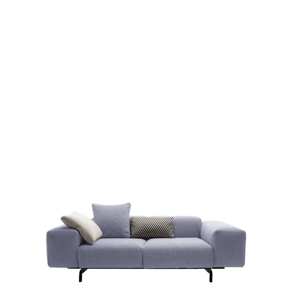 Largo Sofa Sofa Kartell 2 Seater Houndstooth/Blue 