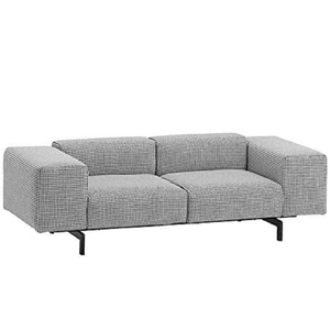Largo Sofa Sofa Kartell 2 Seater Houndstooth/Grey 