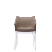 Kartell Madame Chair Chair Kartell Transparent Base - Ecoleather Dove Grey 