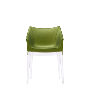 Kartell Madame Chair Chair Kartell Transparent Base - Ecoleather Green 