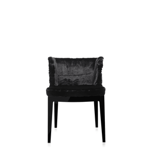 Mademoiselle Kravitz Chair lounge chair Kartell Black Frame / Faux Fur Woven 