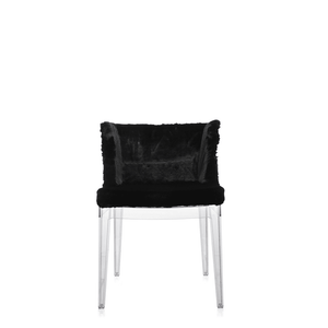 Mademoiselle Kravitz Chair lounge chair Kartell Transparent Frame / Faux Fur Woven 