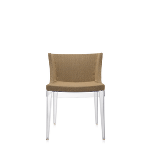 Mademoiselle Kravitz Chair lounge chair Kartell Transparent Frame / Rafia Fabric Woven Fabric 