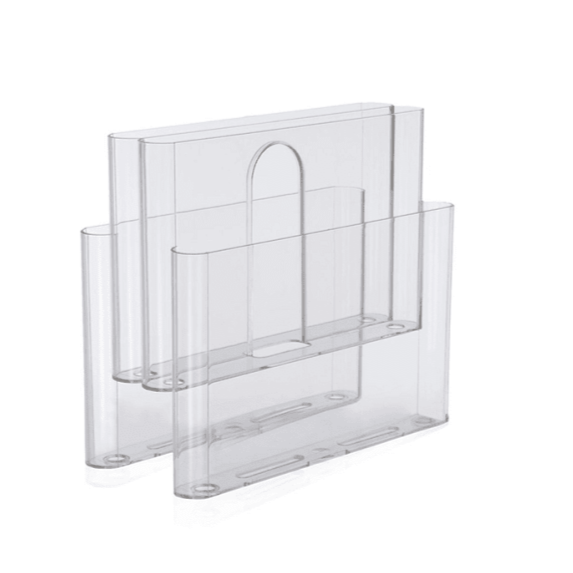 Kartell Magazine Rack magazine stand Kartell Transparent Crystal 