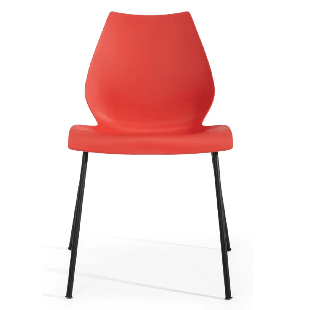 Maui Side Chair Set of 2 Side/Dining Kartell Black Red 