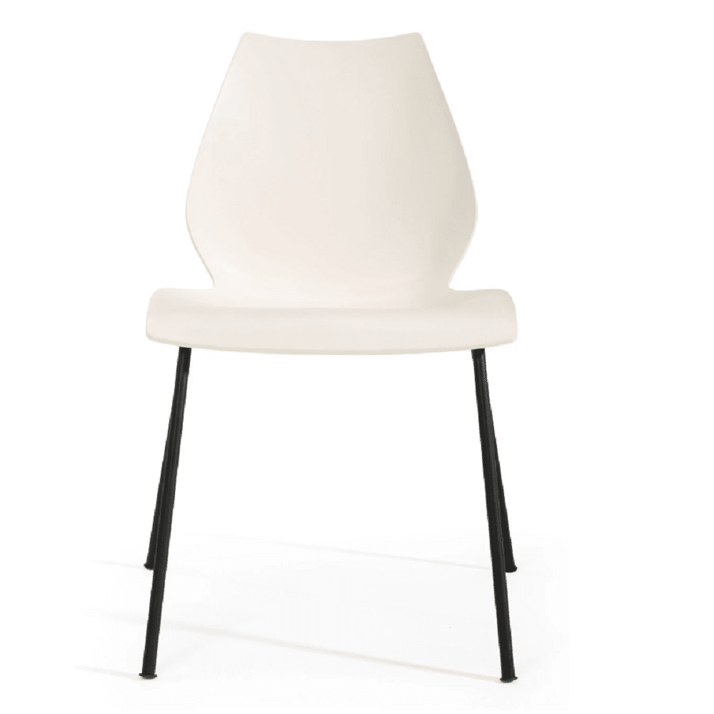 Maui Side Chair Set of 2 Side/Dining Kartell Black Zinc White 