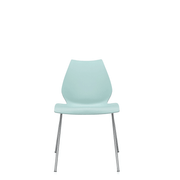 Maui Side Chair Set of 2 Side/Dining Kartell Chrome Pale Blue 