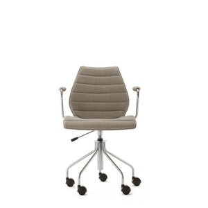 Maui Soft Swivel Armchair Height Adjustable task chair Kartell Noma Beige 