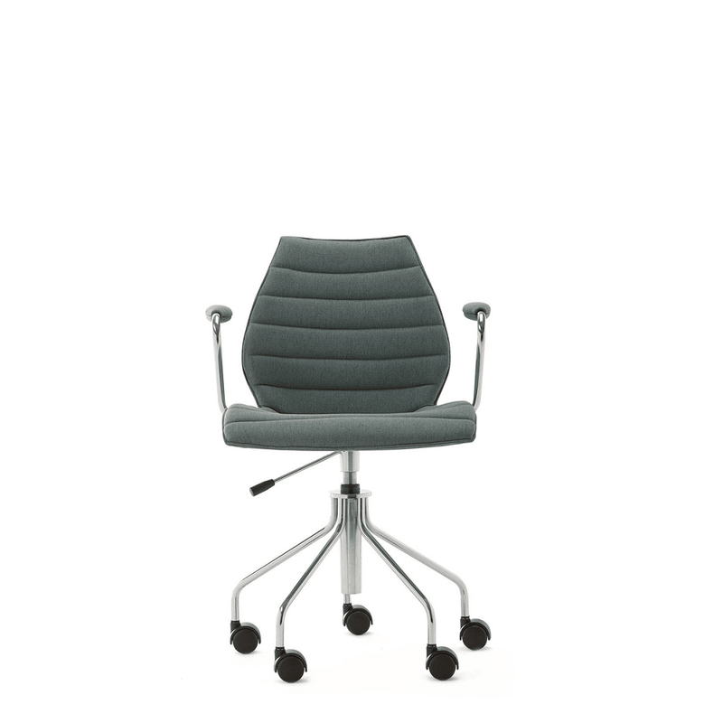 Maui Soft Swivel Armchair Height Adjustable task chair Kartell Noma Green 