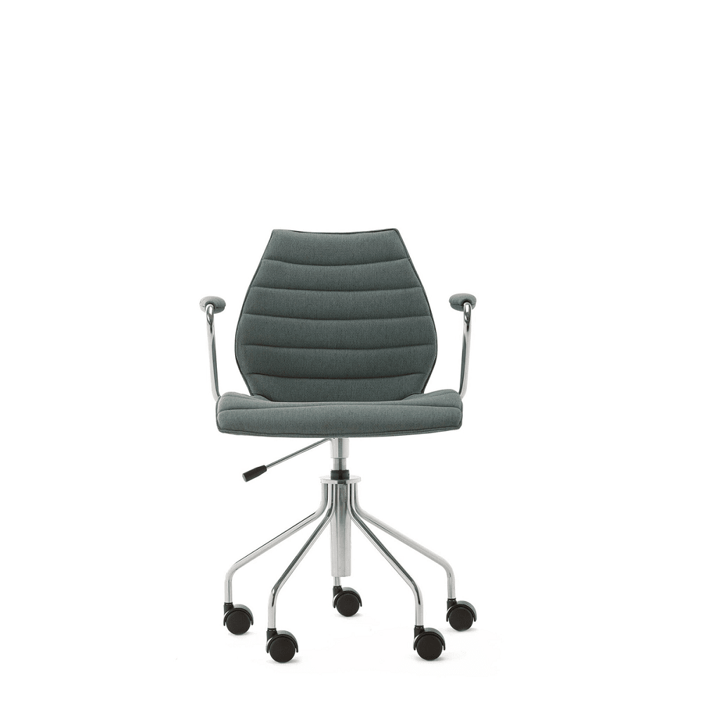 Maui Soft Swivel Armchair Height Adjustable task chair Kartell Noma Green 