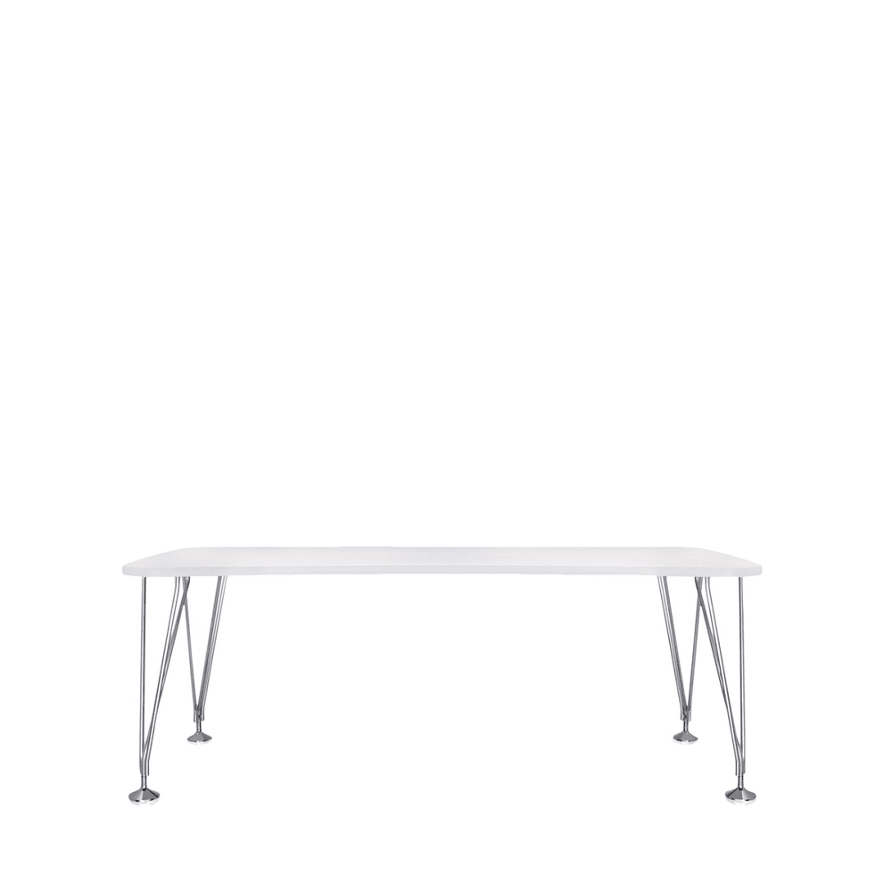 Max Table Tables Kartell Large Zinc White With Feet